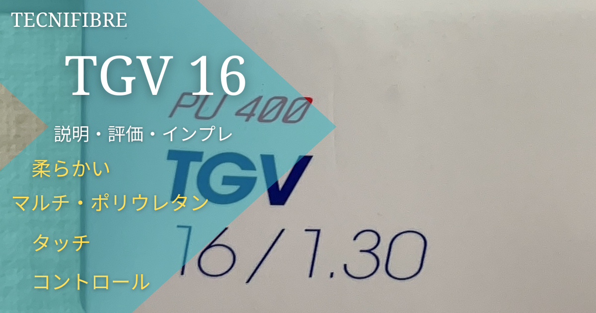 TGV16（Tecnifibre）説明・評価・インプレ/柔らかい・マルチ 